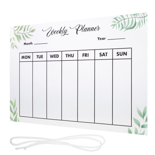 2Sets Clear Acrylic Memo Board Erasable Note Board for Home Office Use