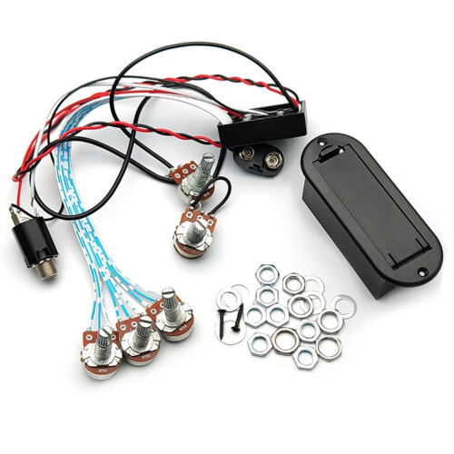 3 Band EQ Preamp Circuit Guitar Dual Potentiometer for Active Bass Guitar Pickup 5 Control Knobs Guitar Pickup Control 1