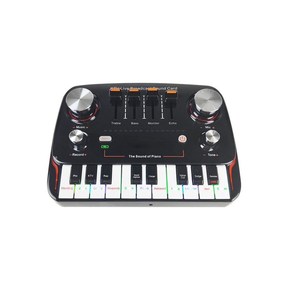 Ktv Live Broadcast Sound Card Audio Recording Desktop Singing Wireless Lossless Transmission Plug And Voice Changer 6033121016203