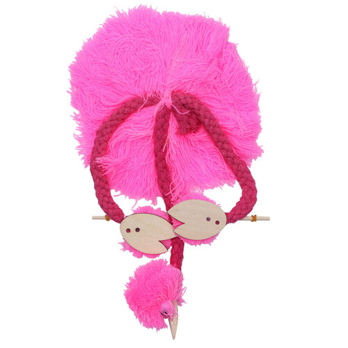2St Roze Struisvogel Marionette Van Voor Kids