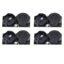 4 pezzi Generatore di Rumore Gioco per Gatti Suono di Cinguettio Bianco e Beep in Plastica 4,6x2,5cm