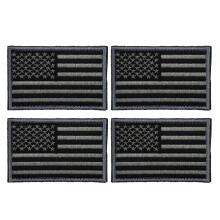 12Pièces Patch Usa Autocollant Gris Avec Fixation