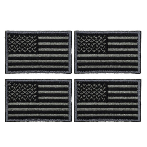 12Pièces Patch Usa Autocollant Gris Avec Fixation