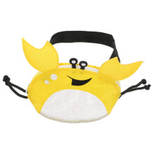 5Pièces Sacs Maillages Jaunes Enfants Rangement Coquillages PVC