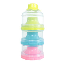 3Pcs Milk Powder Dispenser 3-Layer Stackable Multi-Color Food Grade PP