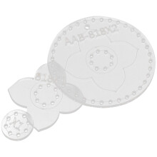 9Pièces Outils Acryliques Portables Pour Modèles Porte-Clés DIY Blancs
