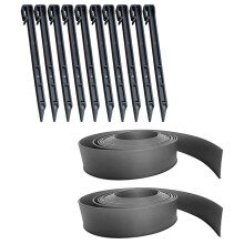 2Ensembles Bordure De Jardin Adaptable Sol Incliné Flexible