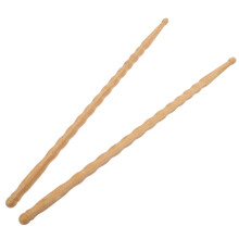 2Paires Baguettes De Batterie Universelles En Bambou Khaki Résistantes