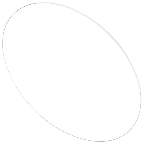 2Pièces Disques Ronds En Verre Transparent Pour Bricolage
