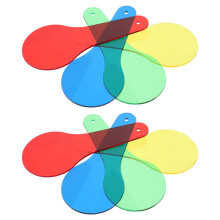 16Stk Transparente Farbfilter Aus Acryl Für Kinder Lernhilfen