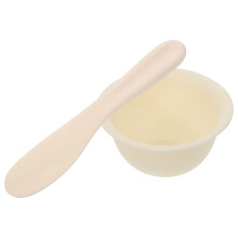 5Sets Siliconen Maskerkommen Set Beige Voor DIY Gezichtsmaskers En Wax