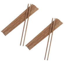 40Pairs Light Brown Wooden Chopsticks for Cooking and Frying