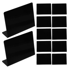 60Pcs Mini Blackboard Signs PVC Standing Chalkboard for Party Labels