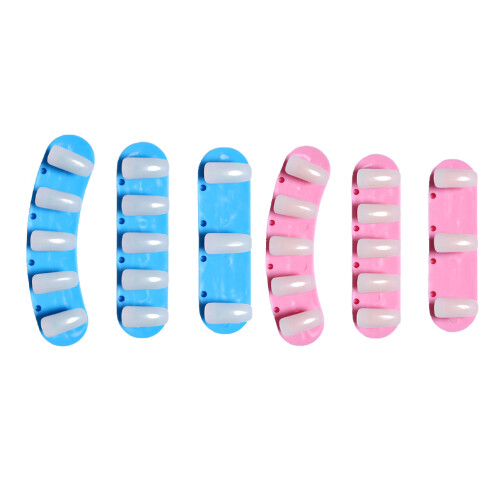 Pink Nail Practice Rack Aus Robustem Kunststoff Für Nageldesigns