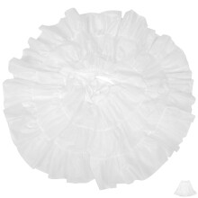 5Pcs White Long Petticoat Skirt Adjustable Waist Bridal Underskirt