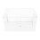 2Pcs Multi-Purpose Transparent Plastic Storage Basket with Handles 1