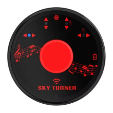 Wireless Page Turner Pedal Portable Music Page Turner Foot Pedal Control Rechargeable for Tablets Phones Multimedia