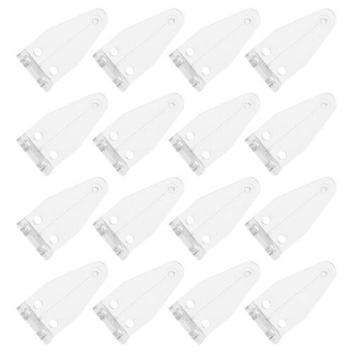 40Pairs Clear Blind Clamps Hold Down Brackets for Large Window Blinds
