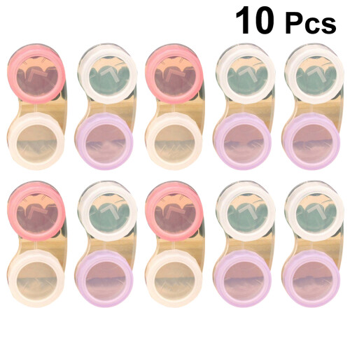 20Pièces Boîtiers Pour Lentilles De Contact - Compact Sécurisé