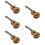 5St Beginner Ukulele Musical Toy Van Plastic in Assortimentele Kleuren 11
