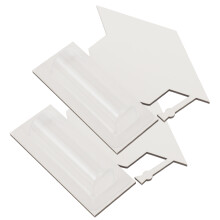 6St Witte Plastic Sublimatie Geldkaarthouders Voor Afstudeerfeesten