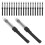 120Pcs Black Plastic Small Applicator Bottles for Craft Glue and Paint 1