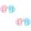 4Pièces Poignées Silicone Bébé Multicolores Pour 8