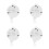 4St Plastic Speelgoed Muziekmobiel Witte Decor 8