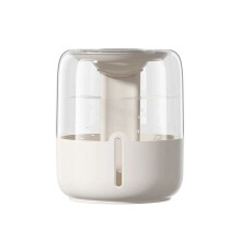 6.8L Large Capacity Humidifier USB Double Spray Quiet Humidifier Home Dormitory Bedroom Desktop with Night Light Beige