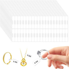 2000pcs Jewelry Price Label Stickers - Self Adhesive White Blank Labels for Necklaces, Earrings, Rings - for Pricing