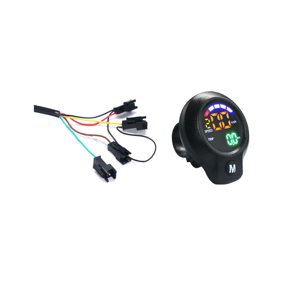Ebike Throttle Bicycle Digital Display Easy To Install Good Compatibility Mileage Speed Measurement Voltage Display B 6033556489603