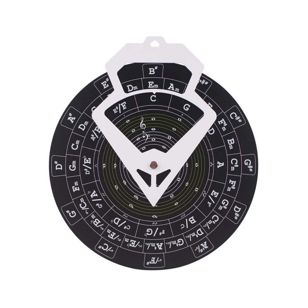 Guitar Circle Of Fifths Wheel Guitar Chord Wheel Musical Chord Wheel For Musicians Guitar Accessories Black 6031244166133