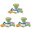 3Ensembles Ensemble Jouets Sable Vert, Accessoires Pour Enfants 2
