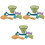 3Ensembles Ensemble Jouets Sable Vert, Accessoires Pour Enfants 3