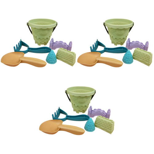 3Ensembles Ensemble Jouets Sable Vert, Accessoires Pour Enfants 2