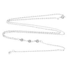 2Stk Silber Hochzeit Kette, Kreative - Frontkette Für Damen