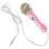 4Pièces Microphone Enfant Rose Plastique Pour Chant Et Jeu 1