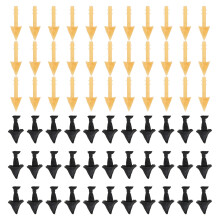 400Pièces Bec Factice Plastique Pour Enfants Poussin Poule DIY Coloré