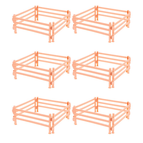 100Pièces Mini Clôtures Ferme Beige Pour Décor Artisanat