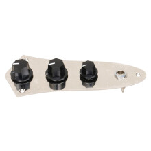 JB Bass Guitar Control Plate Wired Harness Knobs for 4-String JB Bass Replacement Parts