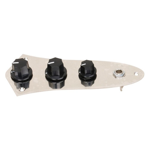 JB Bass Guitar Control Plate Wired Harness  Knobs for 4-String JB Bass Replacement Parts