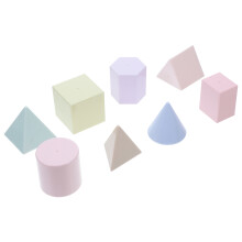 24Stk Transparente 3D Formen Für Mathematik Und Unterricht