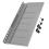 4Pièces Plateau Servant Chevalet De Table Gris Pratique 1
