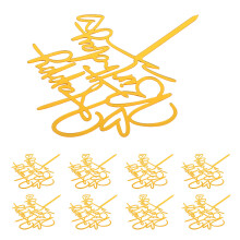 40Pièces Cake Toppers Or Happy Birthday Pour Décorations Anniversaire