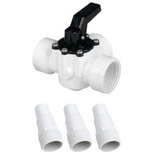 Three Way Valve Pool Swimming Pool Pump Connection Hose Fitting 4715 for for 32mm and 38mm Hoses Connection