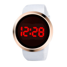 2Pièces Montre Mode En Alliage LED Tactile Pour Homme Et Femme