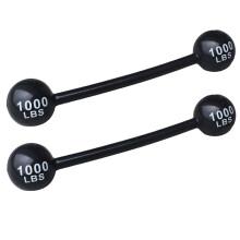 4Pièces Barbell Toy Gonflable Noir Solide Pour Jeux Et Carnaval