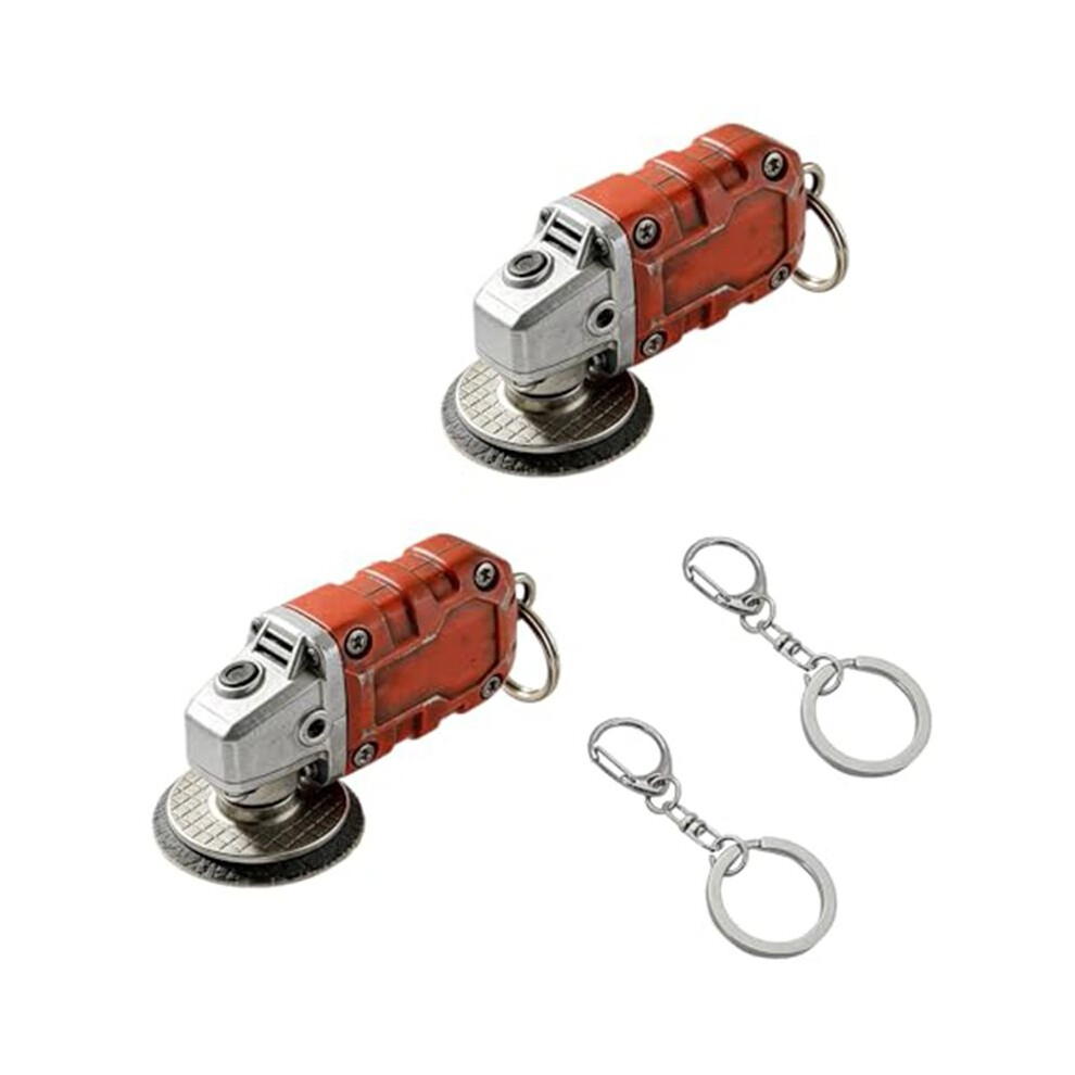 Grinder Keychain, Realistic Grinder Tool Keychain, Backpack Accessories For Tool Enthusiasts Gift 2Pcs 6031511725469
