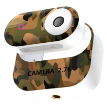 Caméra Corporelle HD 2,7K Grand Angle, Enregistreur pour Animaux de Compagnie, Caméra de Pouce Portable, Caméra D'Action pour le Travail, le