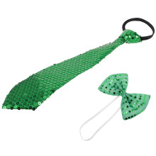 3Sets Grüne Pailletten Schleife Für Männer St. Patricks Tag